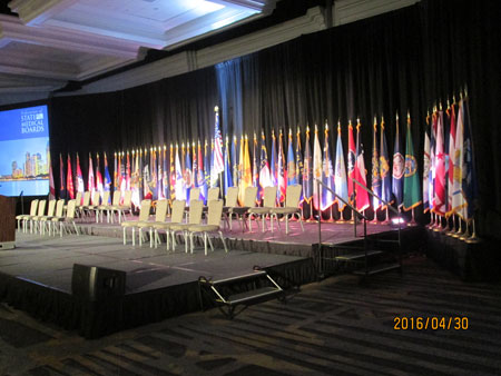 Manchester Grand Hyatt San Diego Flag Display